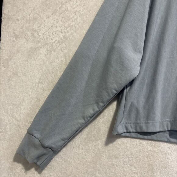 Under Armour Sweatshirt Women's Medium Blue Rival Terry Oversized Crew Pullover - Picture 3 of 14